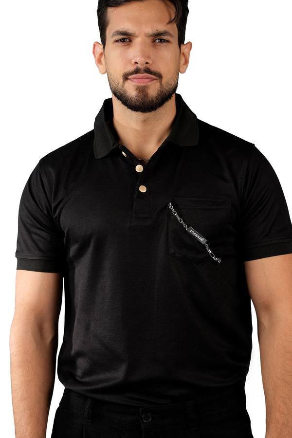 Black Men's Polo Shirt