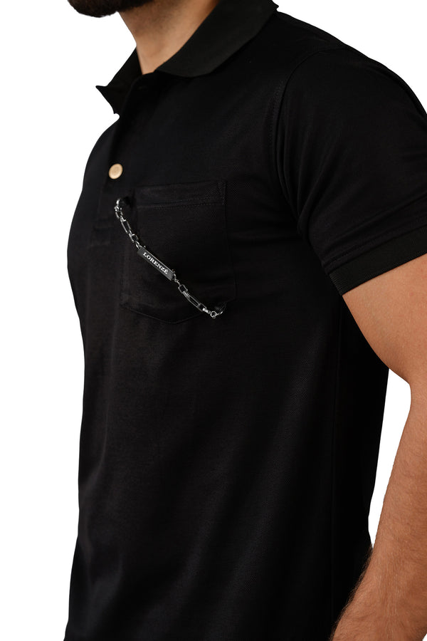 Black Men's Polo Shirt