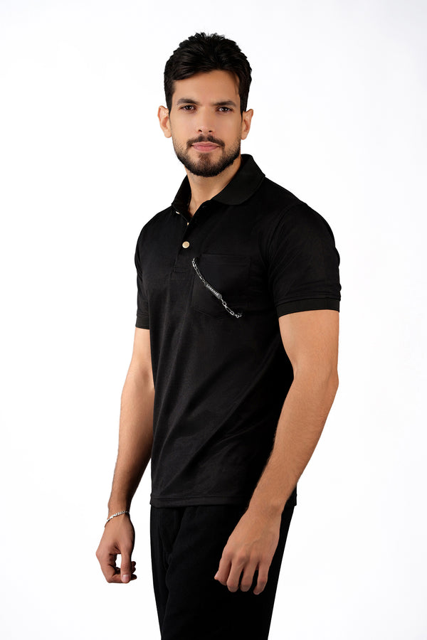 Black Men's Polo Shirt