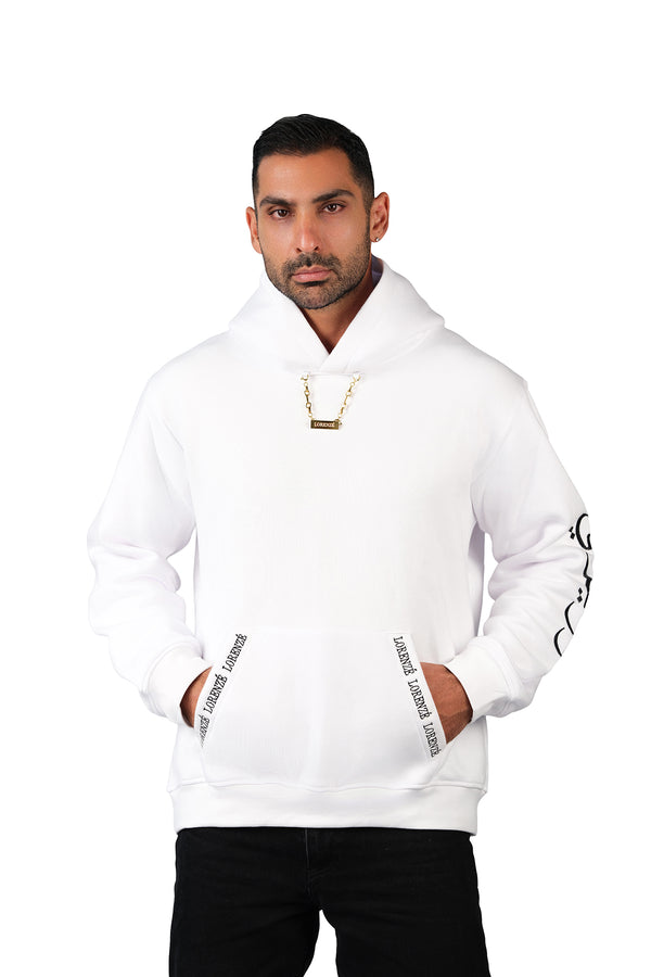 White Men's Hoodie