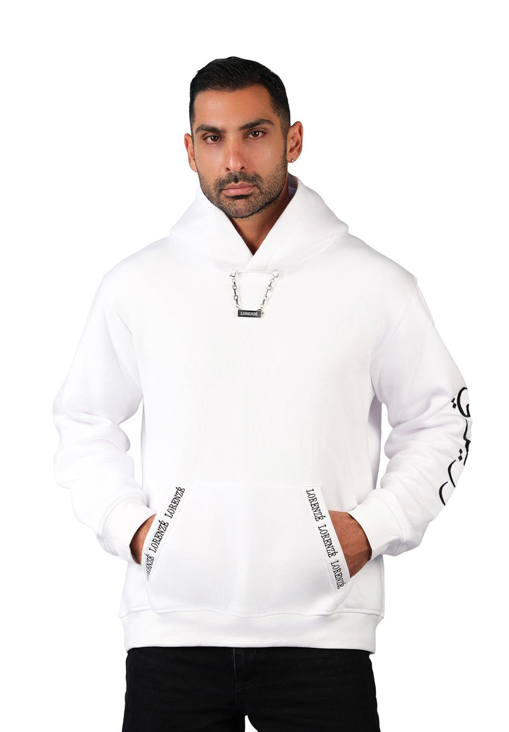 White Men's Hoodie