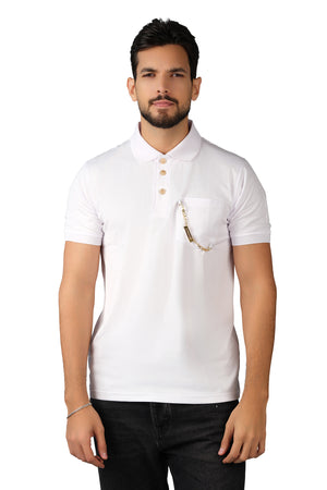 White Men's Polo Shirt