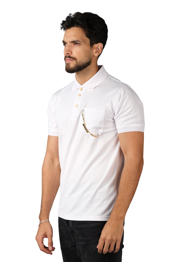 White Men's Polo Shirt