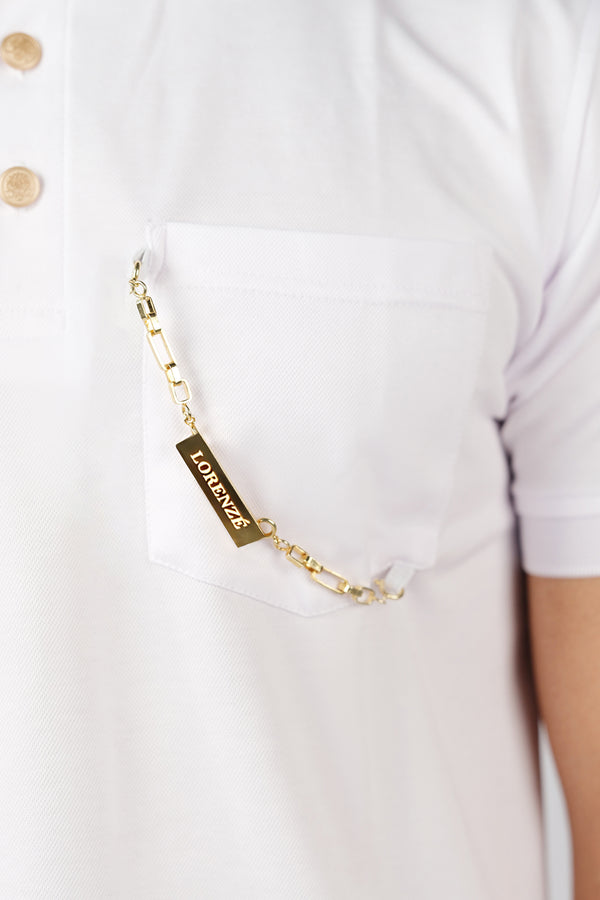 White Men's Polo Shirt