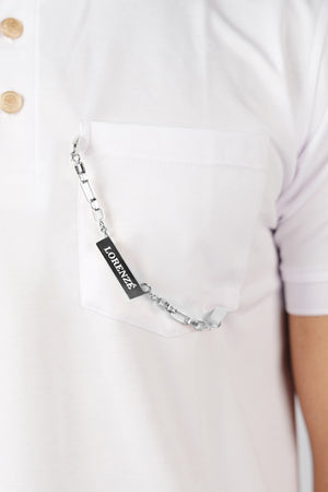 White Men's Polo Shirt