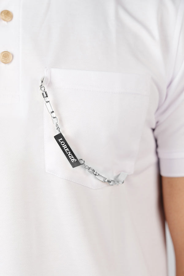 White Men's Polo Shirt