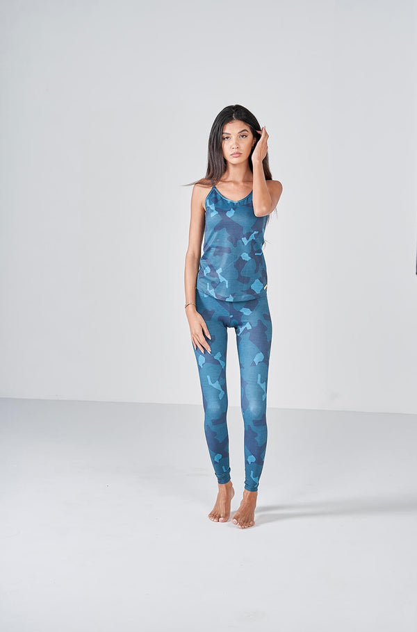 Camo Cami - Forrest Green