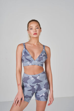 Camo Bralette - Light Grey
