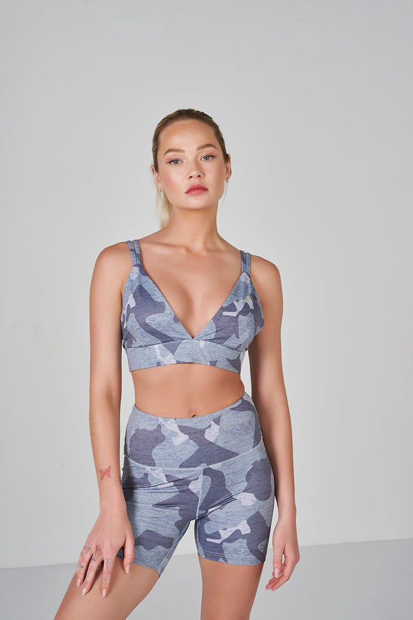 Camo Bralette - Light Grey