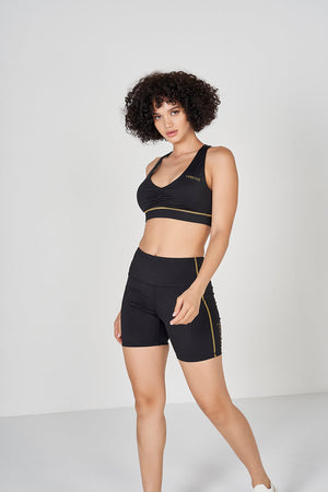 Shadow Biker Shorts -  Black