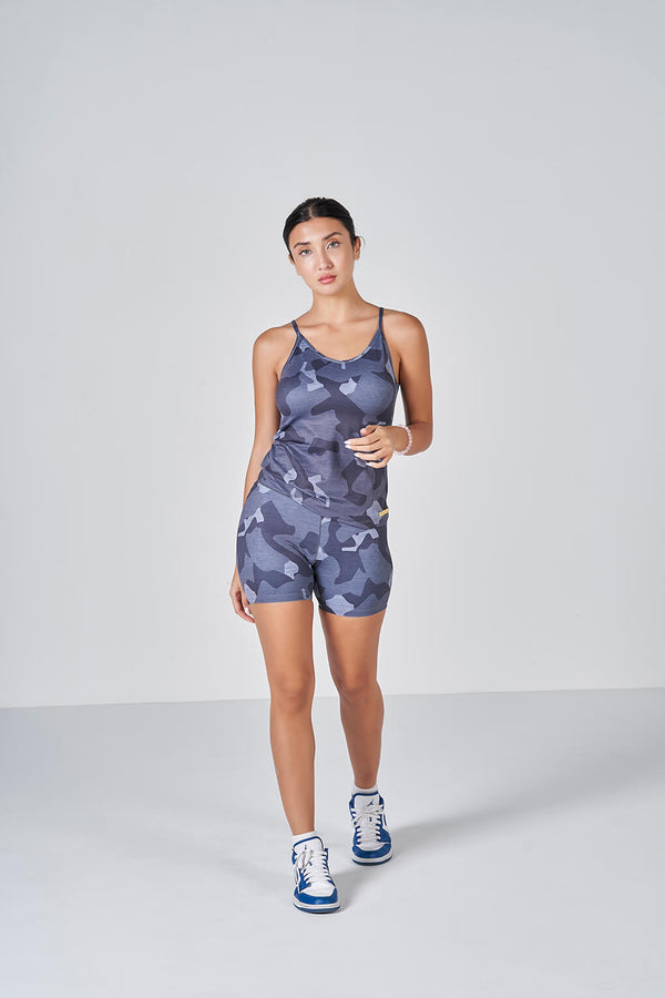 Camo Cami - Dark Grey