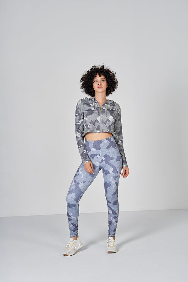 Camo Leggings - Light Grey