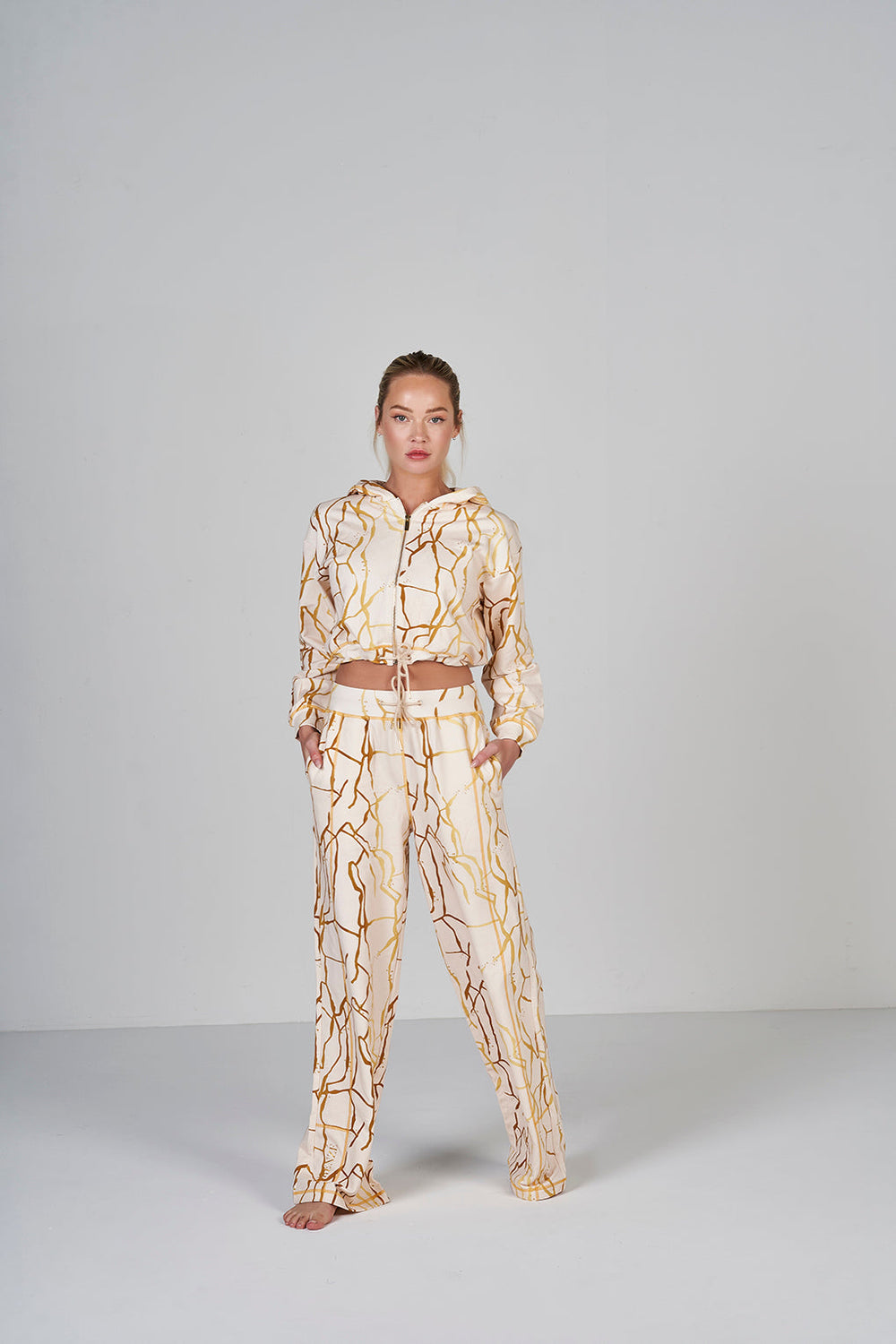 Marble Sweatpants - Crema