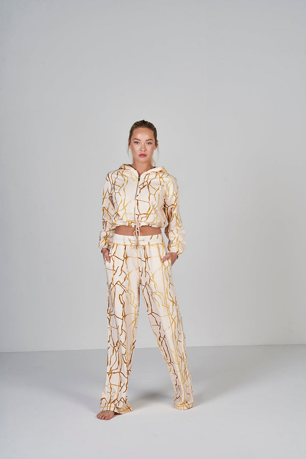 Marble Sweatpants - Crema