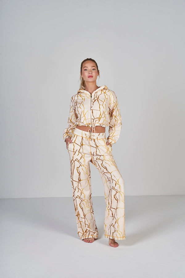 Marble Sweatpants - Crema