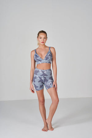 Camo Bralette - Light Grey