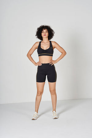 Shadow Biker Shorts -  Black