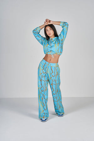 Marble Sweatpants - Blue