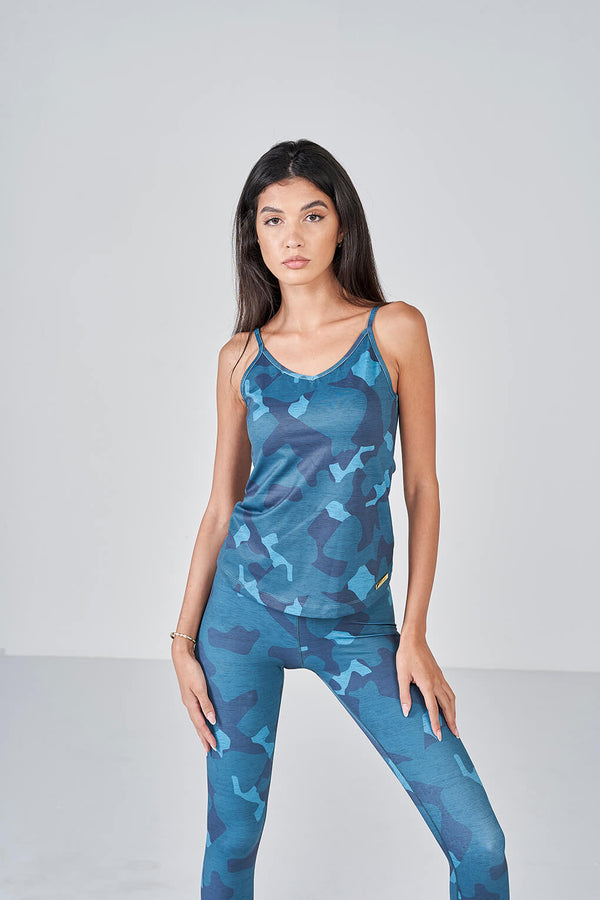 Camo Cami - Forrest Green