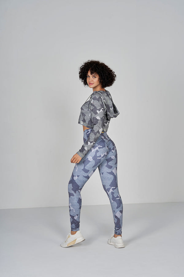 Camo Leggings - Light Grey