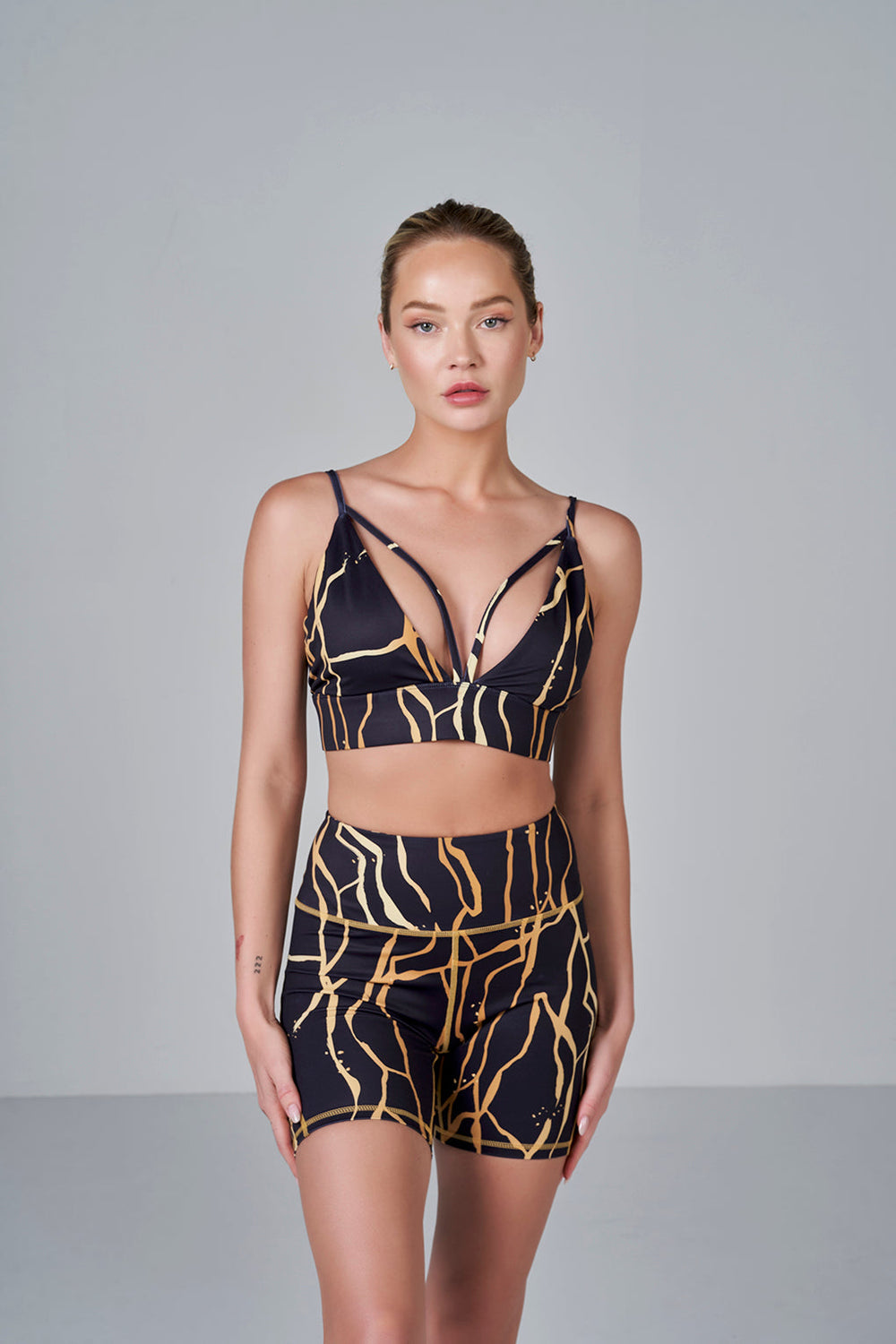 Marble Bralette - Black