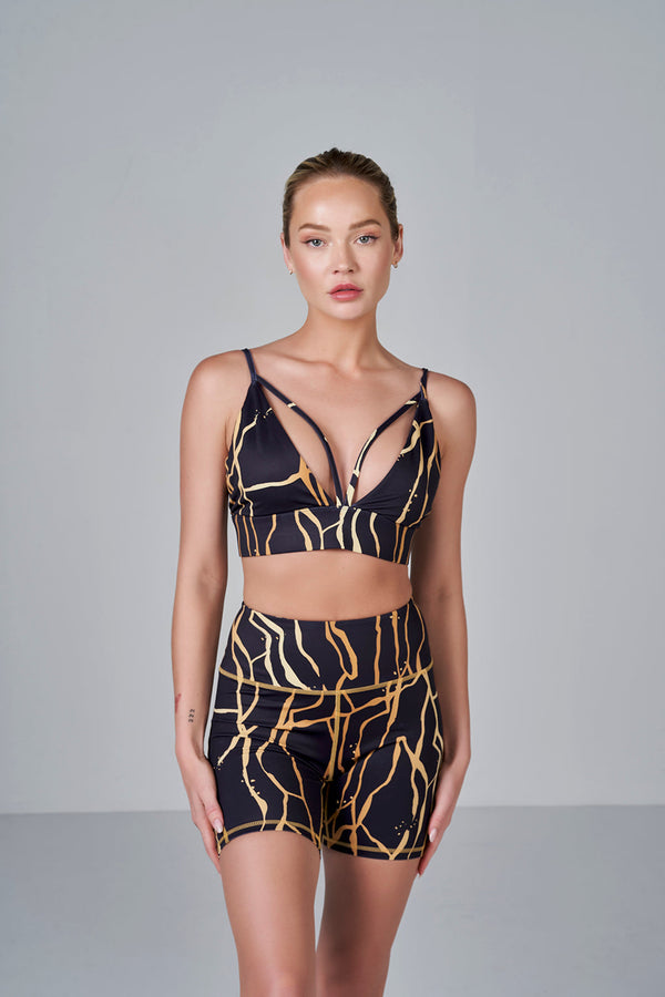 Marble Bralette - Black