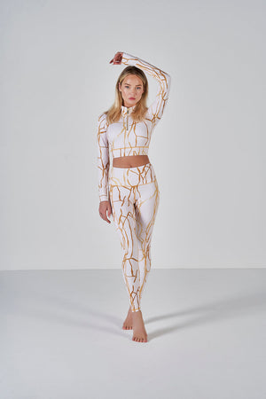 Marble Cut-Out Crop - Crema
