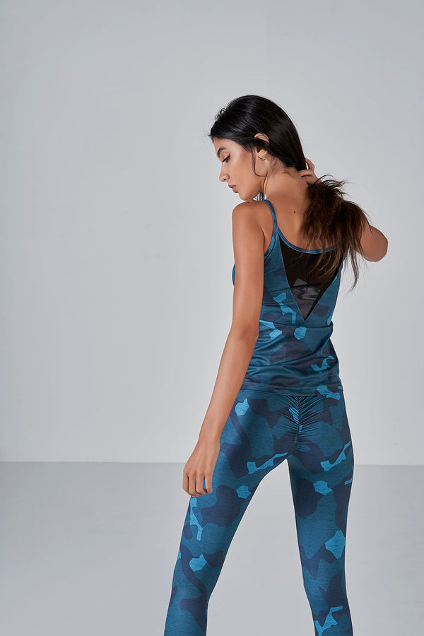 Camo Leggings - Forrest Green