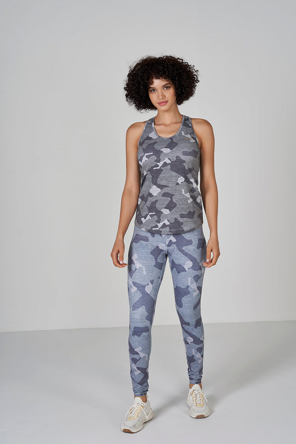 Camo Tank Top - Light Grey