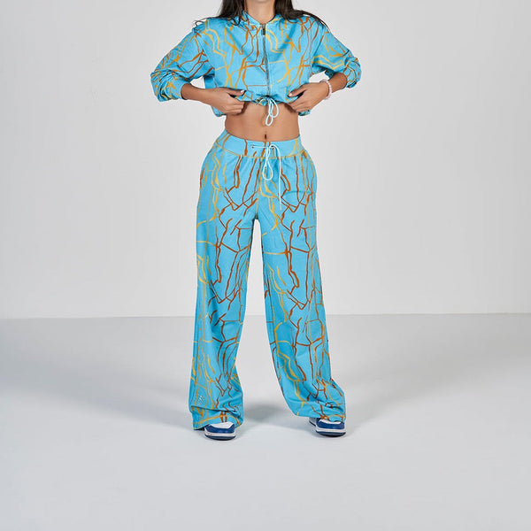 Marble Sweatpants - Blue