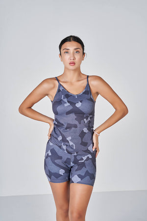 Camo Cami - Dark Grey