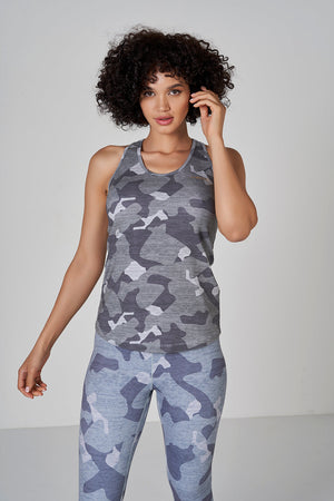 Camo Tank Top - Light Grey