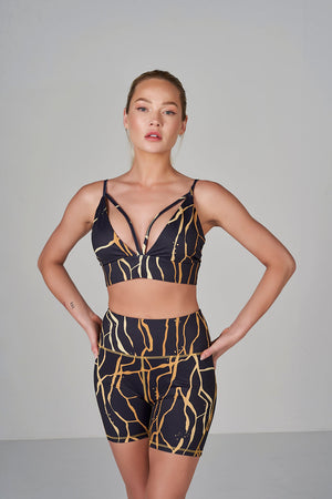 Marble Bralette - Black