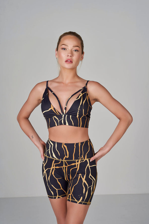 Marble Bralette - Black