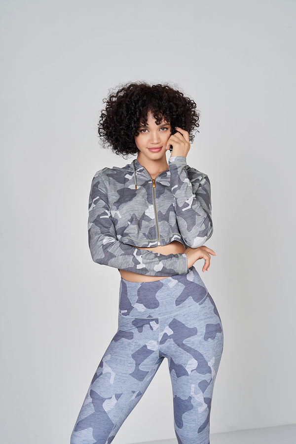 Camo Leggings - Light Grey