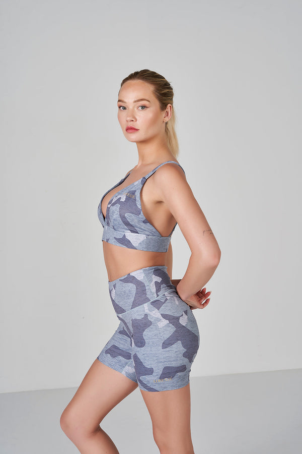 Camo Bralette - Light Grey