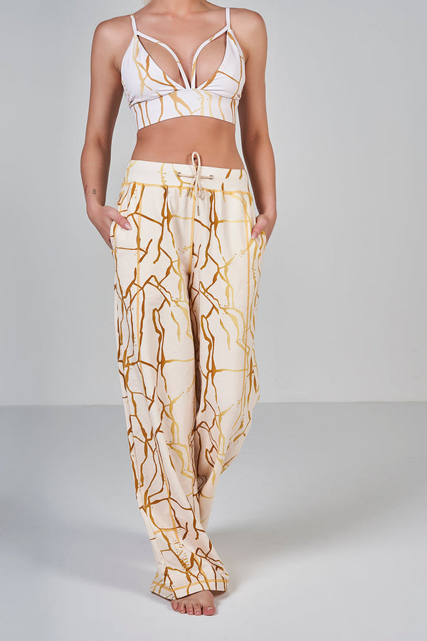 Marble Sweatpants - Crema