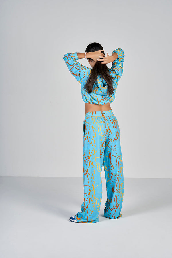 Marble Sweatpants - Blue