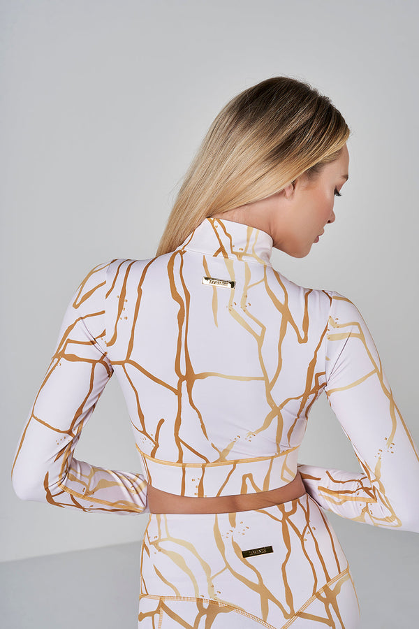 Marble Cut-Out Crop - Crema
