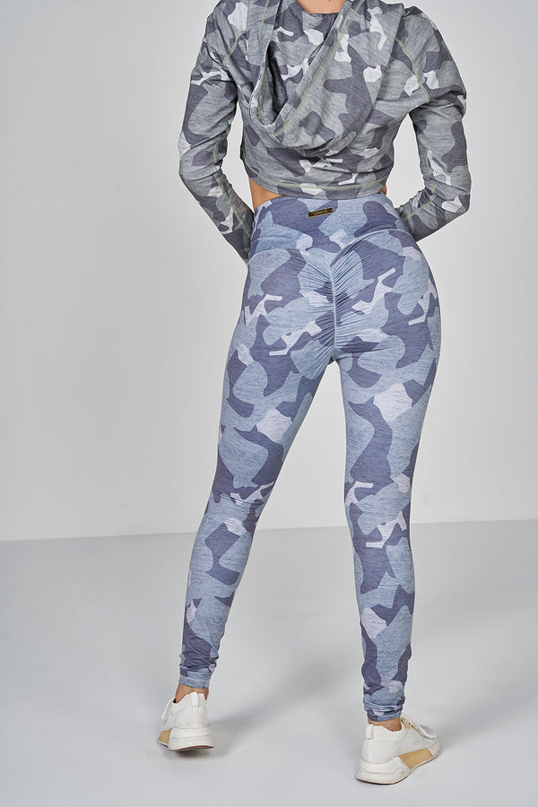 Camo Leggings - Light Grey