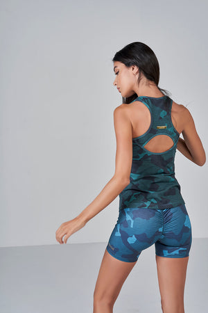 Camo Tank Top - Forrest Green
