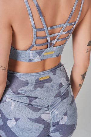 Camo Bralette - Light Grey