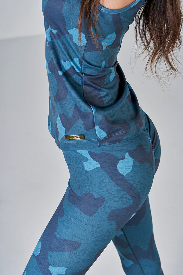 Camo Leggings - Forrest Green